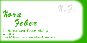 nora feber business card